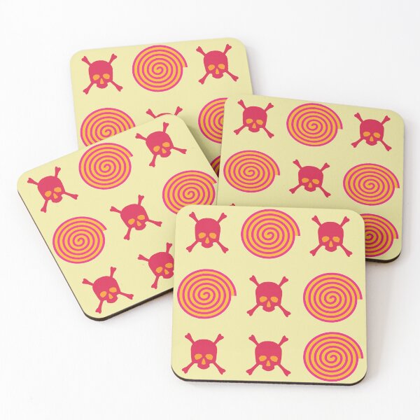 Item preview, Skulls & spirals in noughts designed and sold by KoandZo.