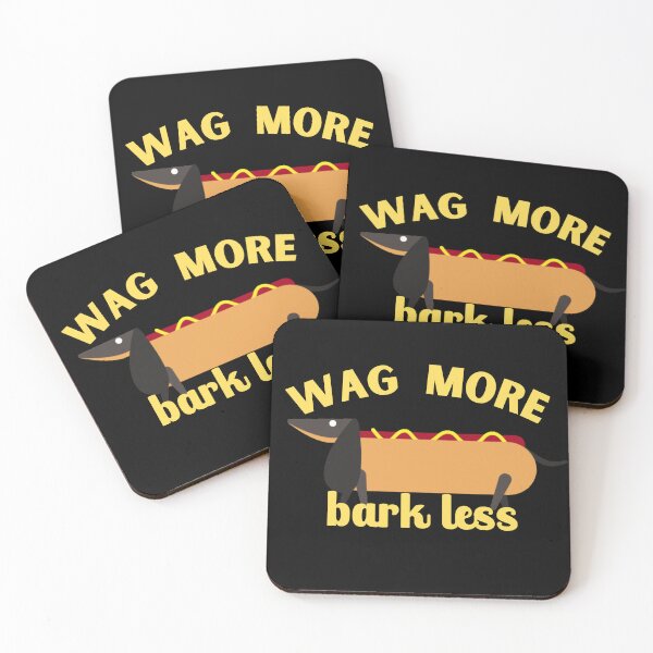 Item preview, Wag More Bark Less Hot-DOG designed and sold by OrangePyramid.