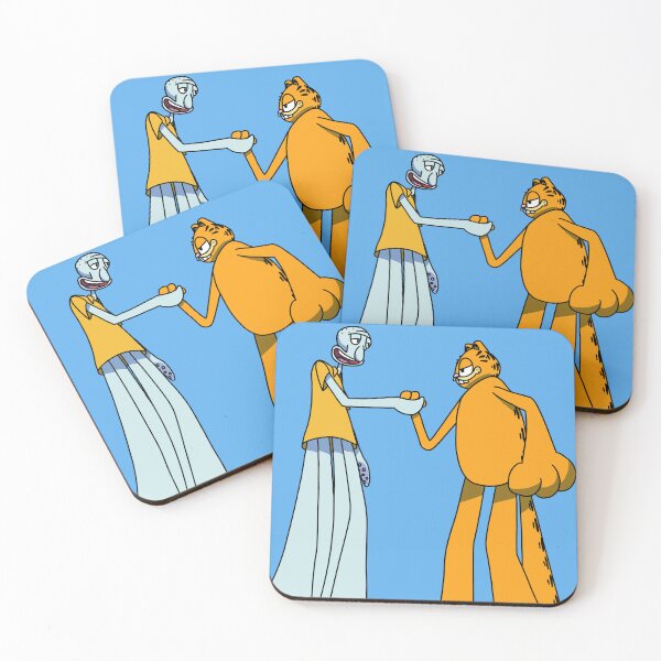 Item preview, Garfield and Squidward Handshake designed and sold by Lemon3139.