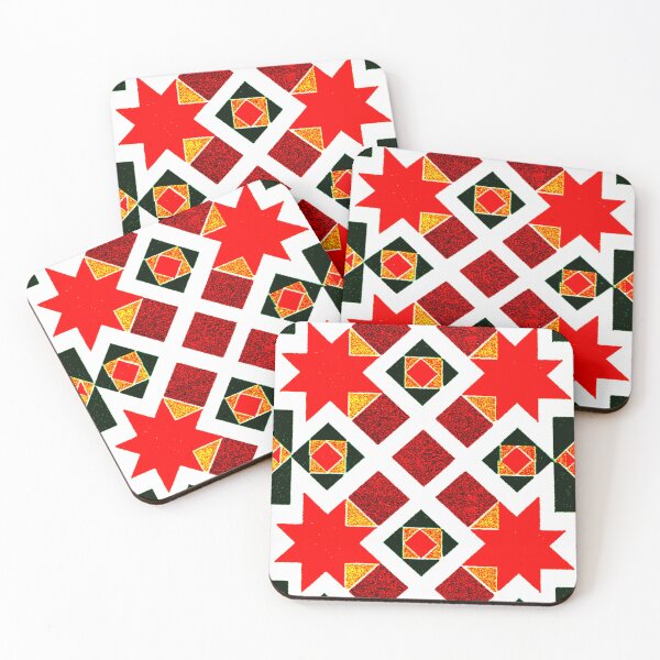 Item preview, Red Square White Outline Patterns designed and sold by RyanCaudell.