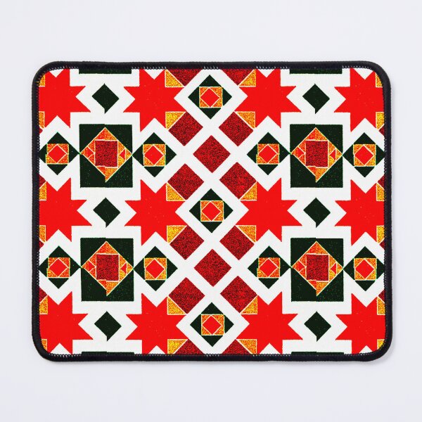 Item preview, Red Square White Outline Patterns designed and sold by RyanCaudell.