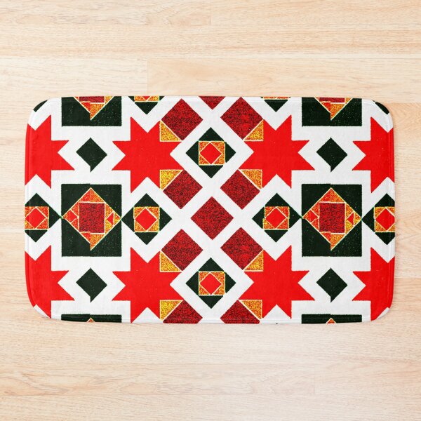 Item preview, Red Square White Outline Patterns designed and sold by RyanCaudell.