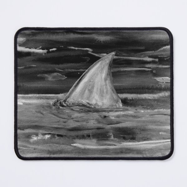 Item preview,  Shark fin white on black designed and sold by Kissart.