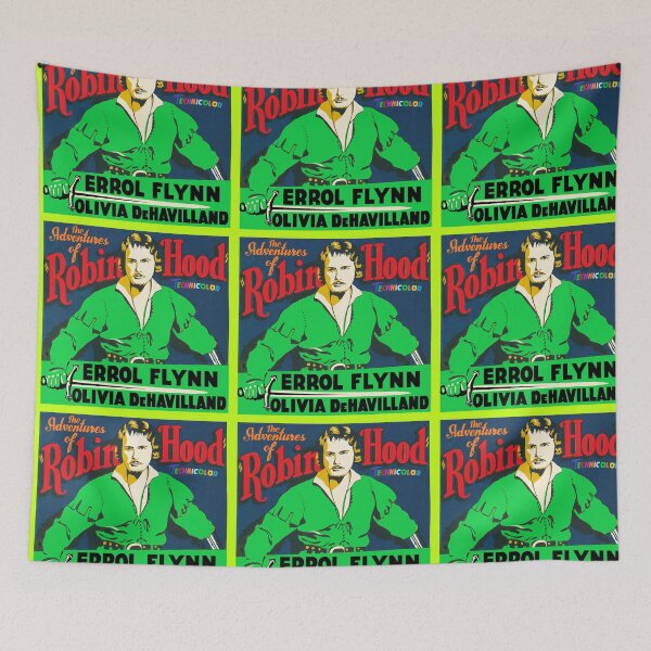 Item preview, Errol Flynn The Adventures of Robin Hood poster designed and sold by Love30smovies.