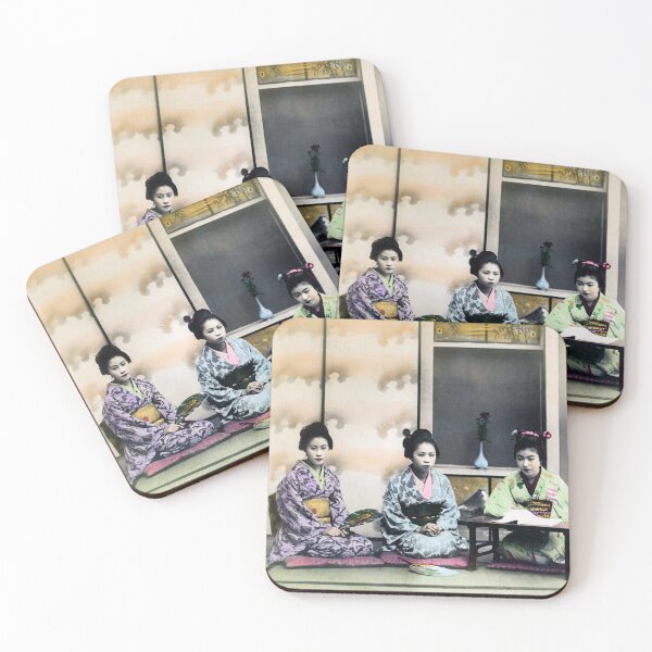 Item preview, 1890 Three Japanese Geisha Girls designed and sold by retrophotoworks.
