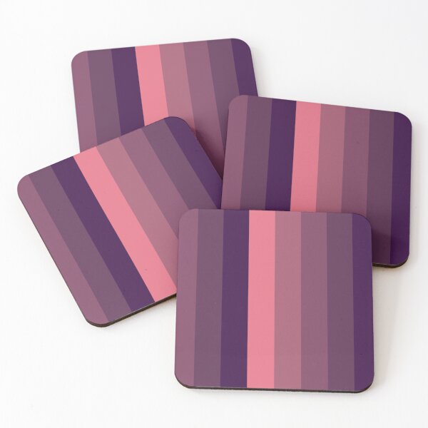 Item preview, Pink Purple Gradient Vertical Five Stripes  designed and sold by LoloTrends.