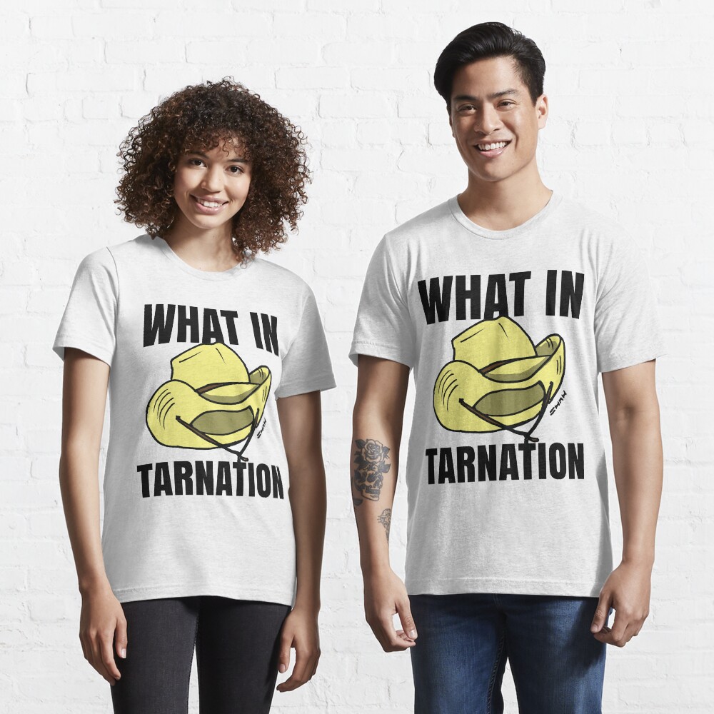 What in Tarnation Meme Cowboy Hat Essential T-Shirt