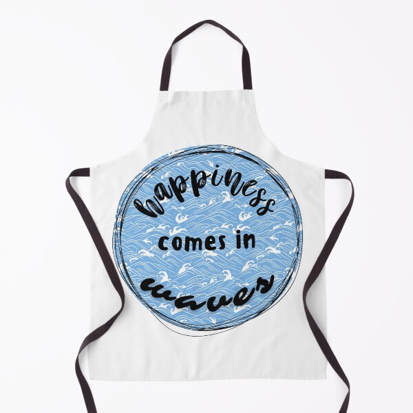 Item preview, Happiness comes in waves inspirational quote designed and sold by S-and-W-4ever.