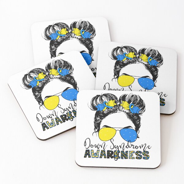 Item preview, Messy Bun Hair Women Down Syndrome Awareness Day Ribbon designed and sold by tristankorine.