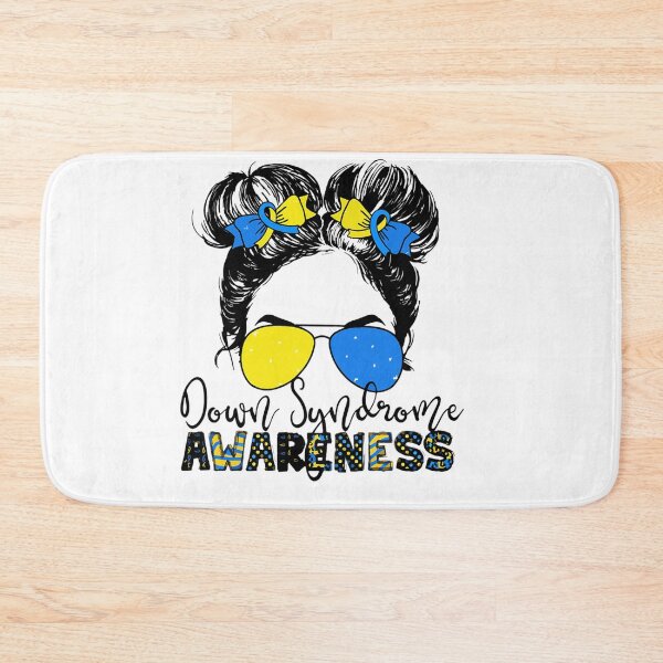 Item preview, Messy Bun Hair Women Down Syndrome Awareness Day Ribbon designed and sold by tristankorine.