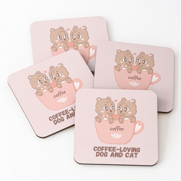 Item preview, Coffee-loving dog and cat designed and sold by MO omar.