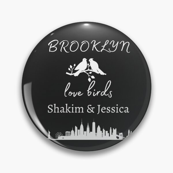 Item preview, WEDDING , LOVE, BROOKLYN,SKYLINE, LOVE BIRDS,  BLACK, WHITE WEDDING DESIGN designed and sold by DoloresAlaire.