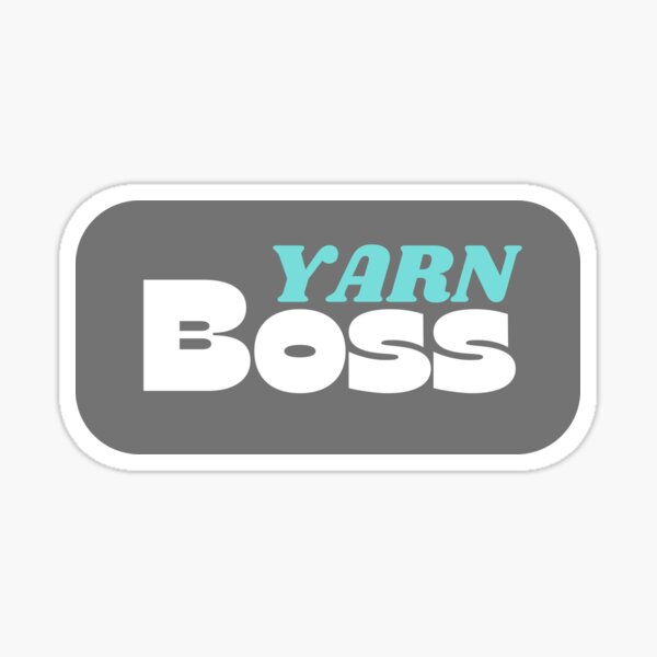 Yarn Boss Aqua Sticker