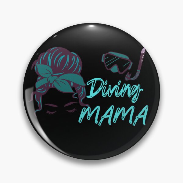 Item preview, Messy Bun Diving Mama designed and sold by Rally-Girl.