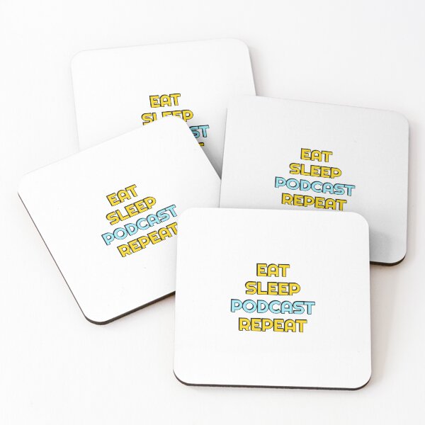 Item preview, Eat Sleep Podcast Repeat  designed and sold by Inspirationmotivation.