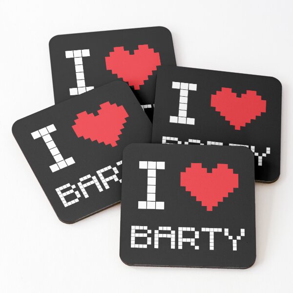 Item preview, I Love Barty: Tennis Retro Pixel Dark designed and sold by OutofFocusShop.