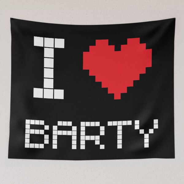 Item preview, I Love Barty: Tennis Retro Pixel Dark designed and sold by OutofFocusShop.