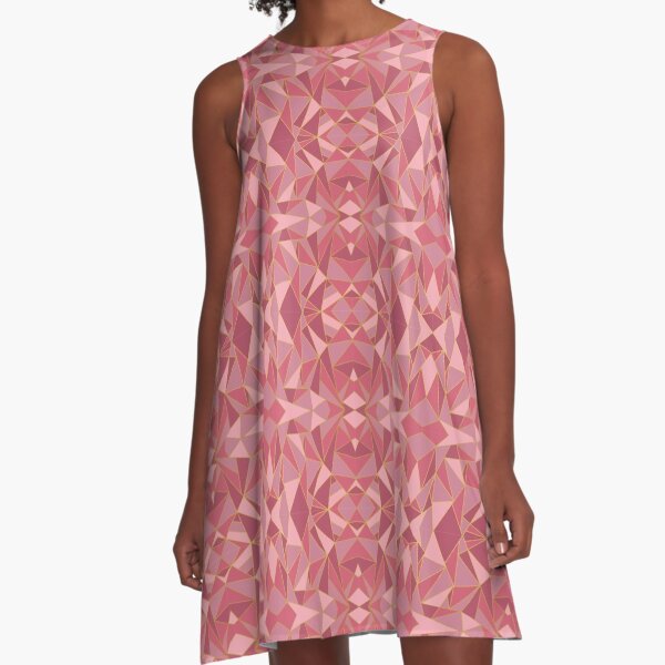 Item preview, Pink and gold geometric  designed and sold by VibrantHive.