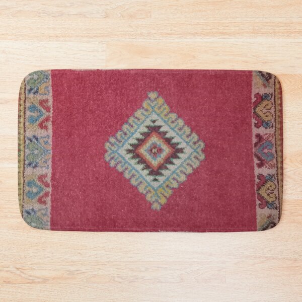 Ikat Bath Mats Ikat Diamond Bathroom Mat Turquoise Bath Rugs Ethnic Pattern  Shower Mats Tribal Bathroom Decor 