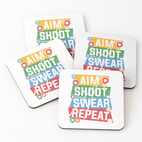 Item preview, Aim, Shoot, Swear, Repeat-Pool/billiards player gift idea designed and sold by BRtisticDesigns.