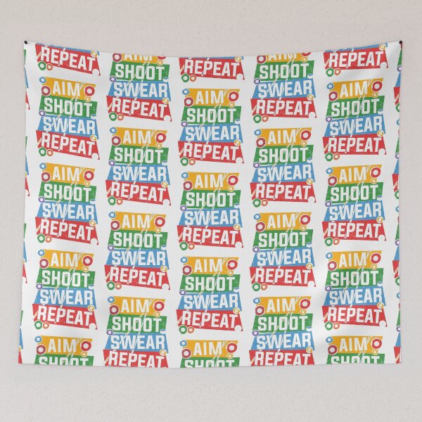 Item preview, Aim, Shoot, Swear, Repeat-Pool/billiards player gift idea designed and sold by BRtisticDesigns.