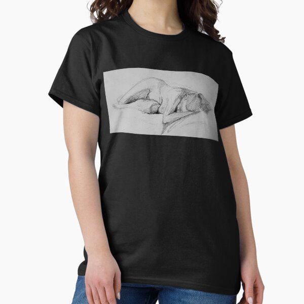 Item preview, Sleeping figure Drawing Study by Adelaide Artist Avril Thomas designed and sold by AvrilThomasart.