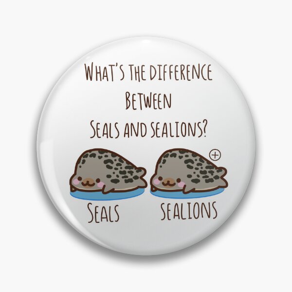 Item preview, What's the Difference Between Seals and Sealions? designed and sold by creative-star.