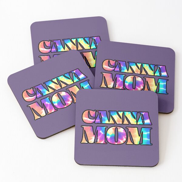 Item preview, CannaMom Electric Rainbow Tie Dye Hippie Font Design for Stoner Moms, Mothers Who Smoke 420/Weed/Cannabis/Pot/Marijuana Design designed and sold by SteamParliament.