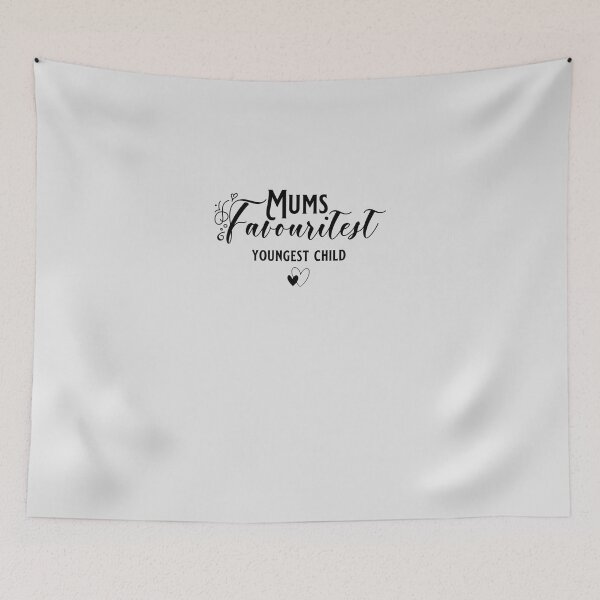 Item preview, Mum's favorite youngest child funny Classic t-shirt. Family gathering humorous T-shirt idea for awesome family photos. Essential T-Shirt designed and sold by AlejandraAcuna.