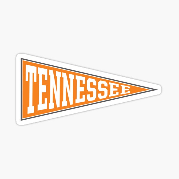 Old School College Pennant for Tennessee Sticker