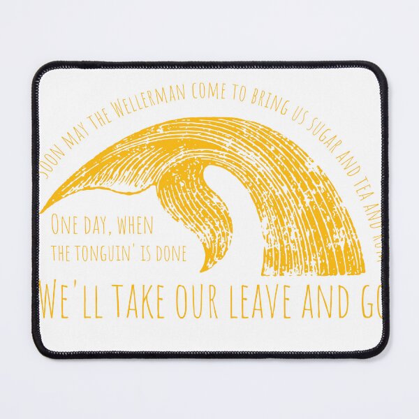 Item preview, Soon May the Wellerman Come - Sea Shanty Yellow designed and sold by AmplifyThought.