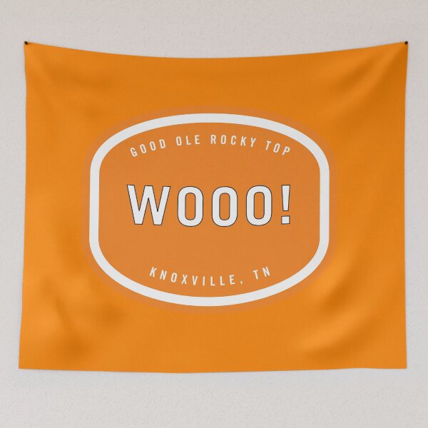 Artikelvorschau, Rocky Top Woo! Spirit Aufkleber Orange entworfen und verkauft von field3.