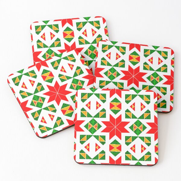 Item preview, Red Geometric Star Patterns designed and sold by RyanCaudell.