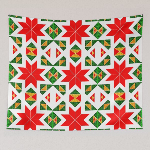 Item preview, Red Geometric Star Patterns designed and sold by RyanCaudell.