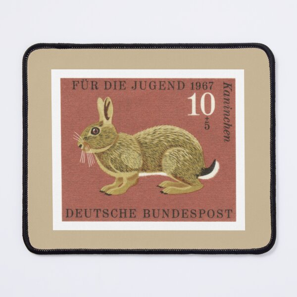 Item preview, Philately Retro 1967 Rabbit postage stamp issued by Germany, DDR designed and sold by cutestamps.