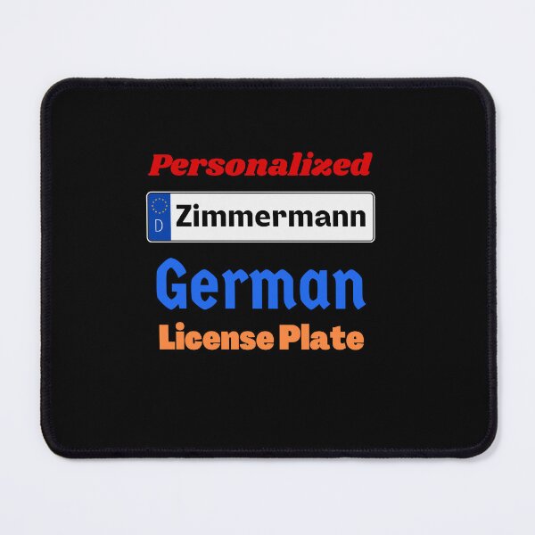 Item preview, Zimmermann - Personalized German License  designed and sold by teewearstyle.