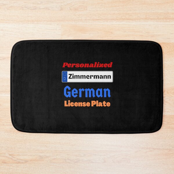 Item preview, Zimmermann - Personalized German License  designed and sold by teewearstyle.
