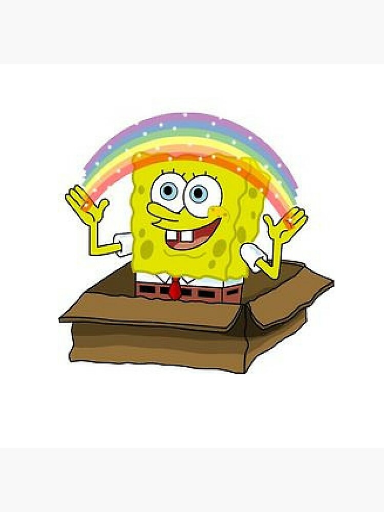Póster «imaginación de Bob Esponja» de newjerseygirl Redbubble