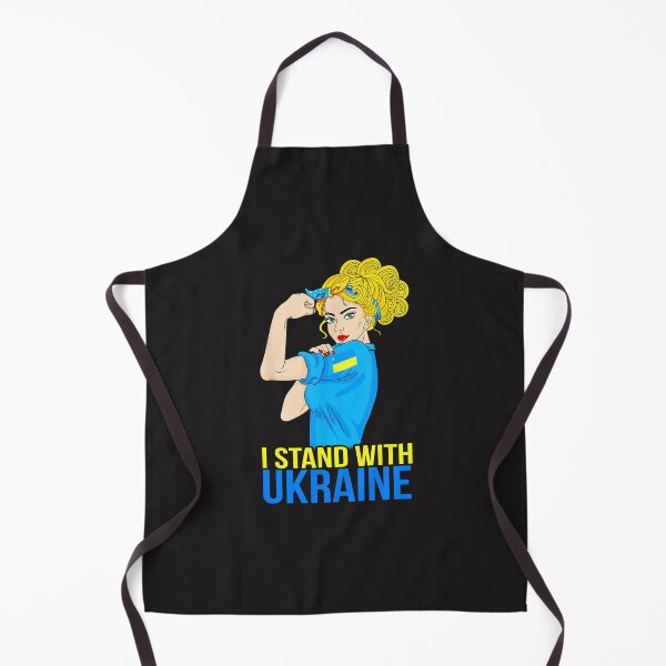 Item preview, I Stand With Ukraine Support We Can Do It Girl Ukrainian T-Shirt designed and sold by Fado Store.