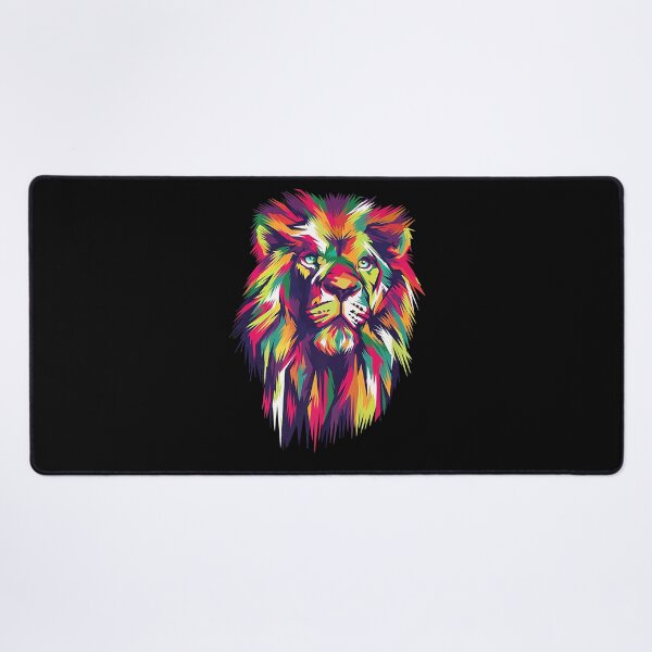 Item preview, Bright Colorful Cool Lion Head Face Pop Cool Art Style designed and sold by rudolfadaline.