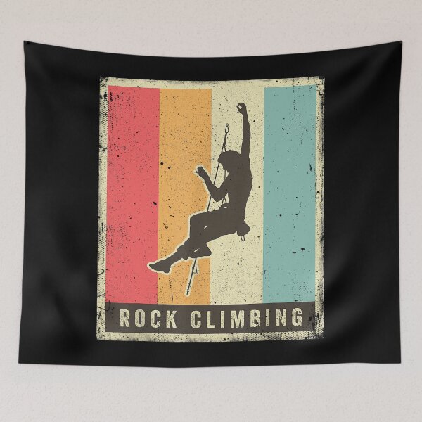 Item preview, Vintage Rock Climbing Sport Retro Poster designed and sold by michellexkelly.