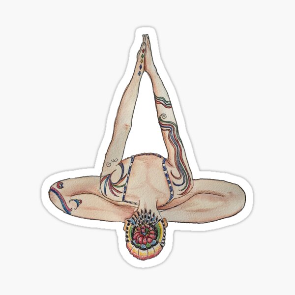 Yoga Headstand Sticker