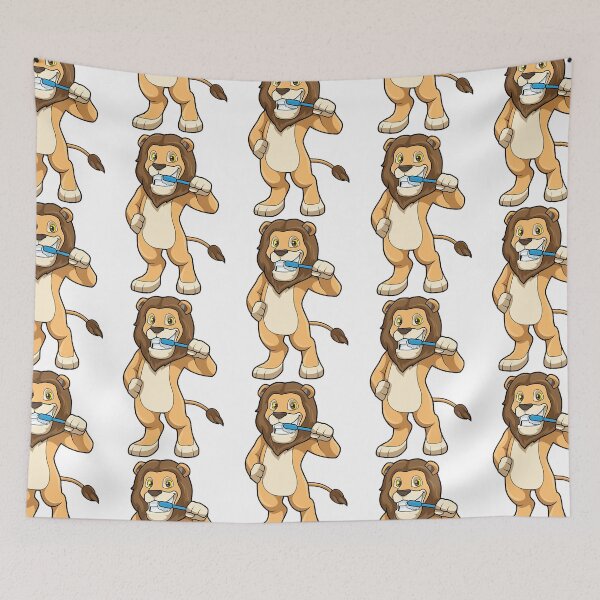 Item preview, Lion with Toothbrush  designed and sold by thai1993.
