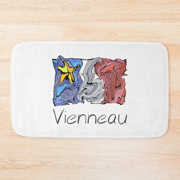 Item preview, Acadian Flag pastel liquid mosaic Vienneau - Drapeau acadien mosaïque liquide pastel vitrail Vienneau designed and sold by ColoursOfFrance.