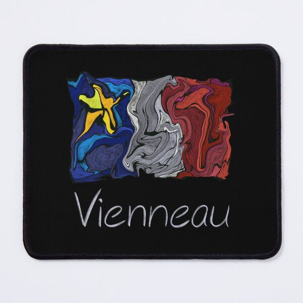 Item preview, Acadian Flag pastel liquid mosaic Vienneau - Drapeau acadien mosaïque liquide pastel vitrail Vienneau designed and sold by ColoursOfFrance.
