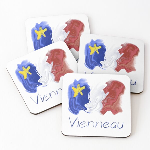Item preview, Acadian Flag pastel liquid Vienneau  - Drapeau acadien liquide pastel Vienneau designed and sold by ColoursOfFrance.