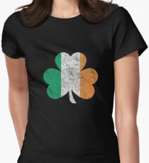 Irish Shamrock St Patrick Day Women's Fitted T-Shirt