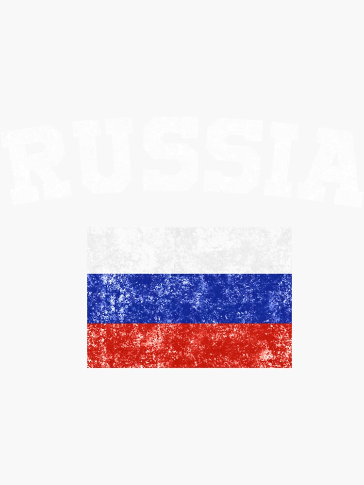 Russland Flagge Vintage' Sticker