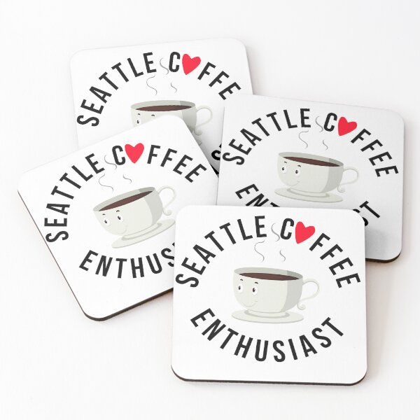Item preview, Seattle Coffee Enthusiast Happy Face designed and sold by Mompreneur and Daughter.
