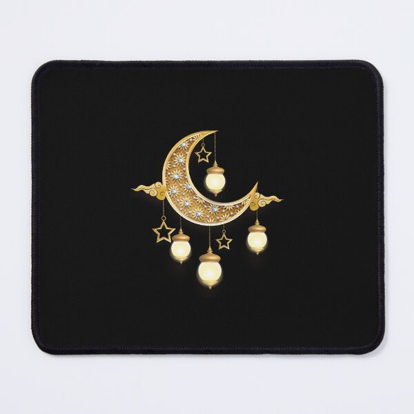 Item preview, Textured ramadan Golden moon lantern designed and sold by Robert-Store.